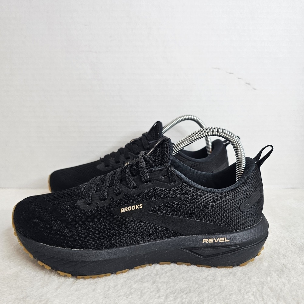 Brooks Revel 6 Womens Size 7.5B Black Athletic Running Walking Shoes Sneakers